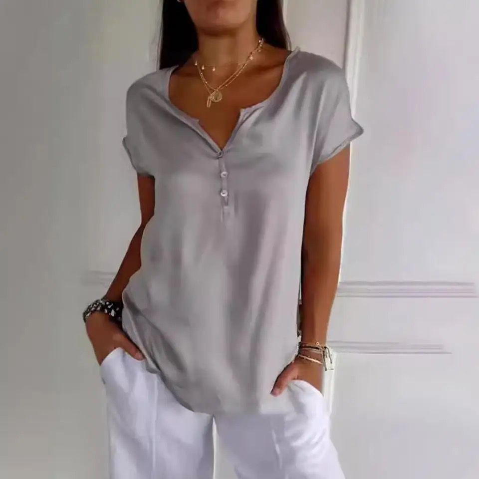 DANNA - HOGE V-HALS TOP