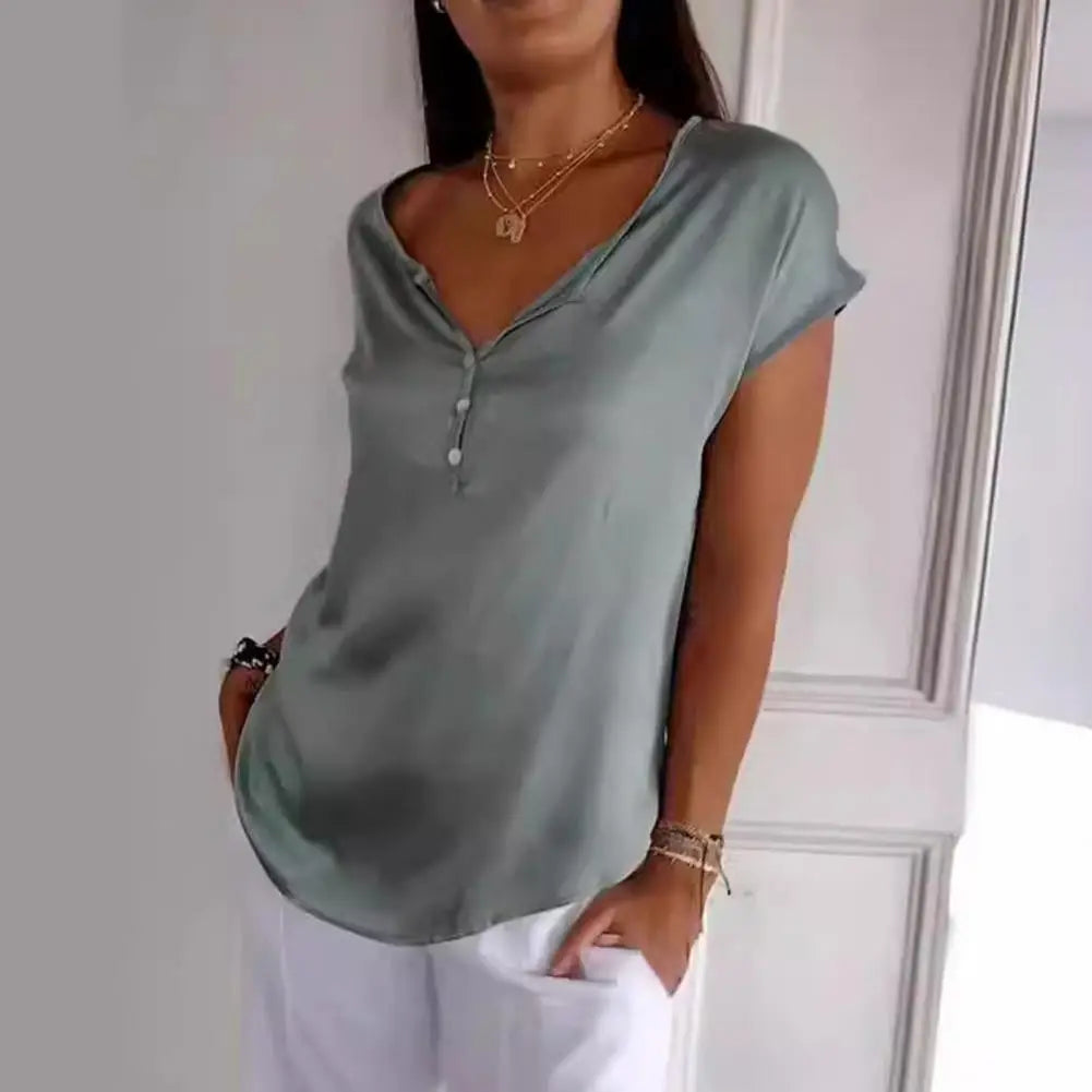 DANNA - HOGE V-HALS TOP