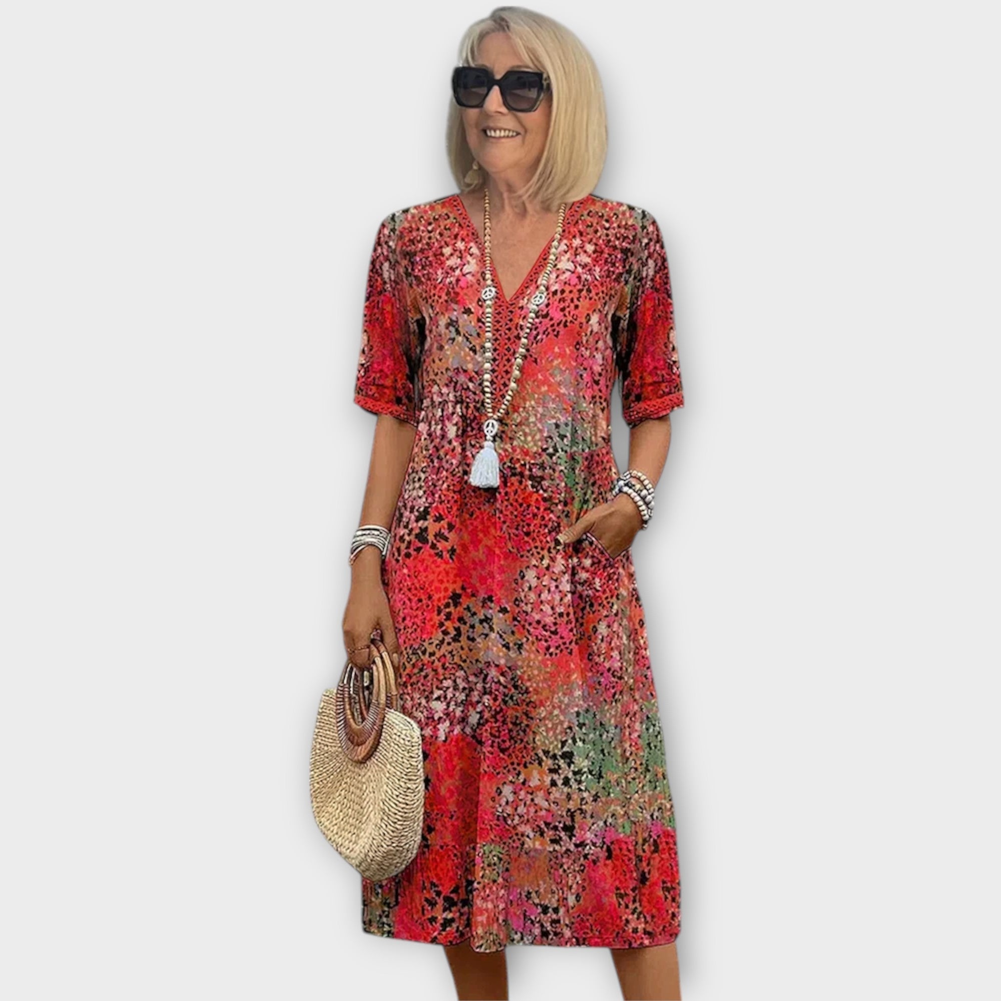 Celeste | Elegante jurk met V-hals