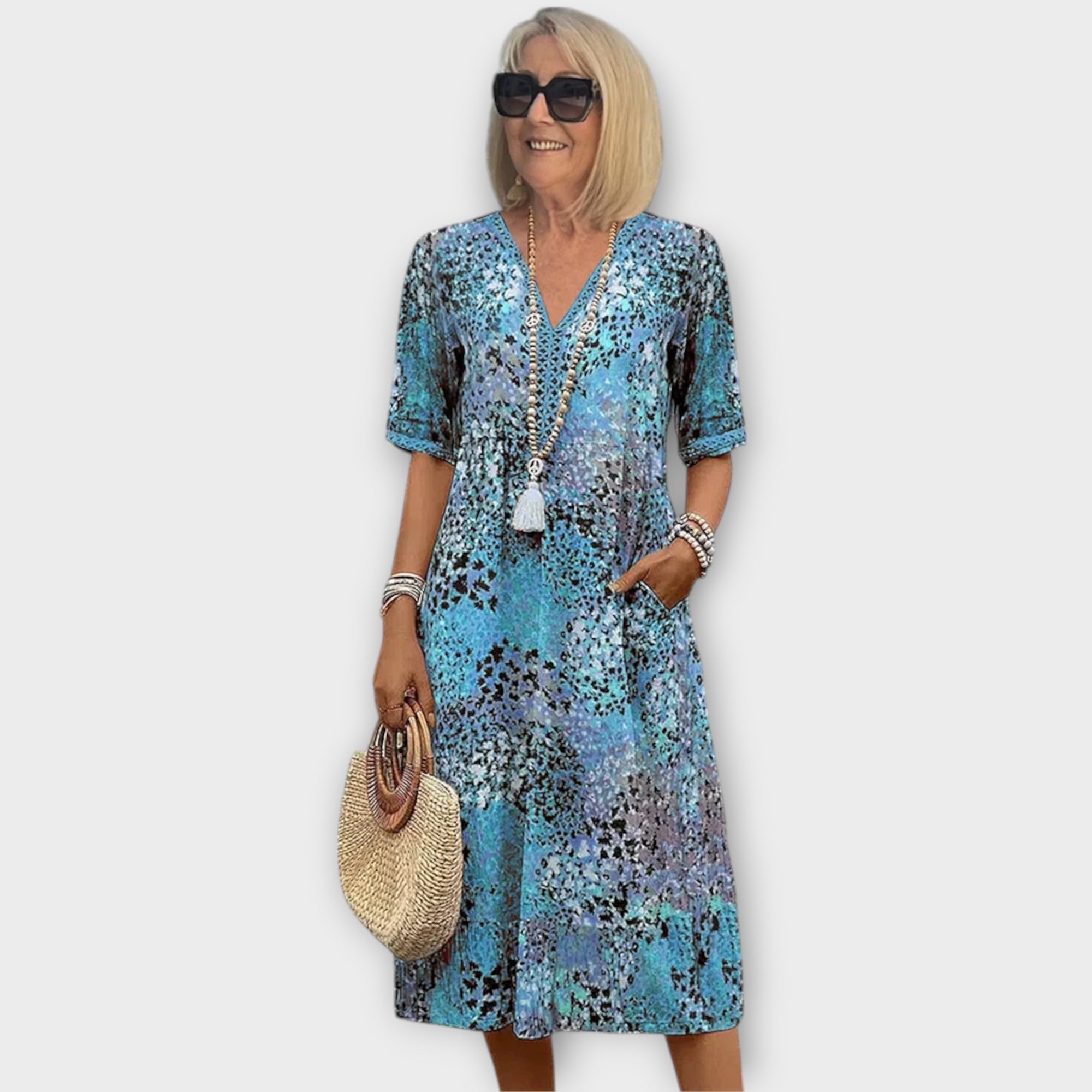 Celeste | Elegante jurk met V-hals