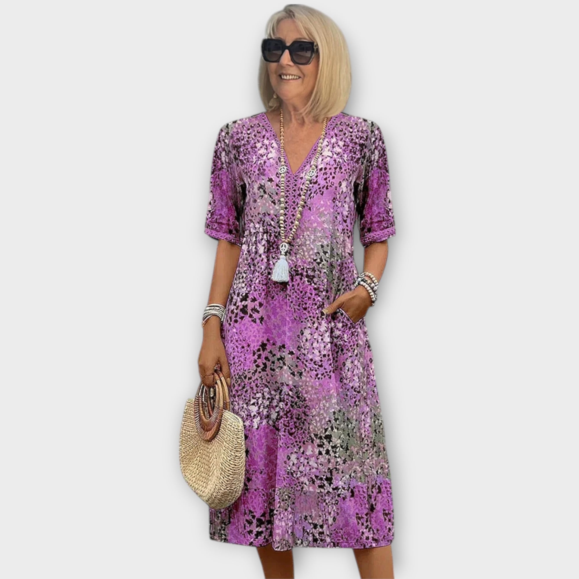 Celeste | Elegante jurk met V-hals